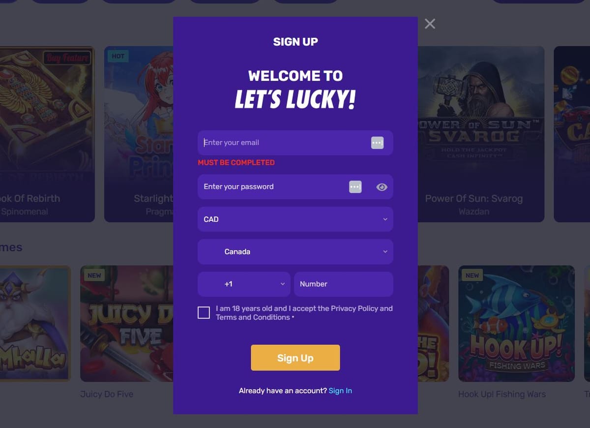 Gambling review site - Lets Lucky