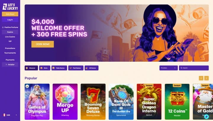 Gambling review site - Lets Lucky